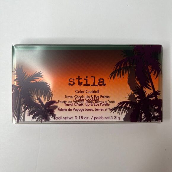 New Stila Color Cocktail Travel Cheek, Lip & Eye Palette Cosmetic Makeup - Picture 4 of 7